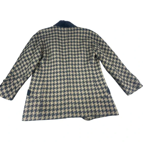 Ted Lapidus Paris Vintage Wool Houndstooth‎ Blazer&Skirt Set 42 Made in France - Picture 10 of 13
